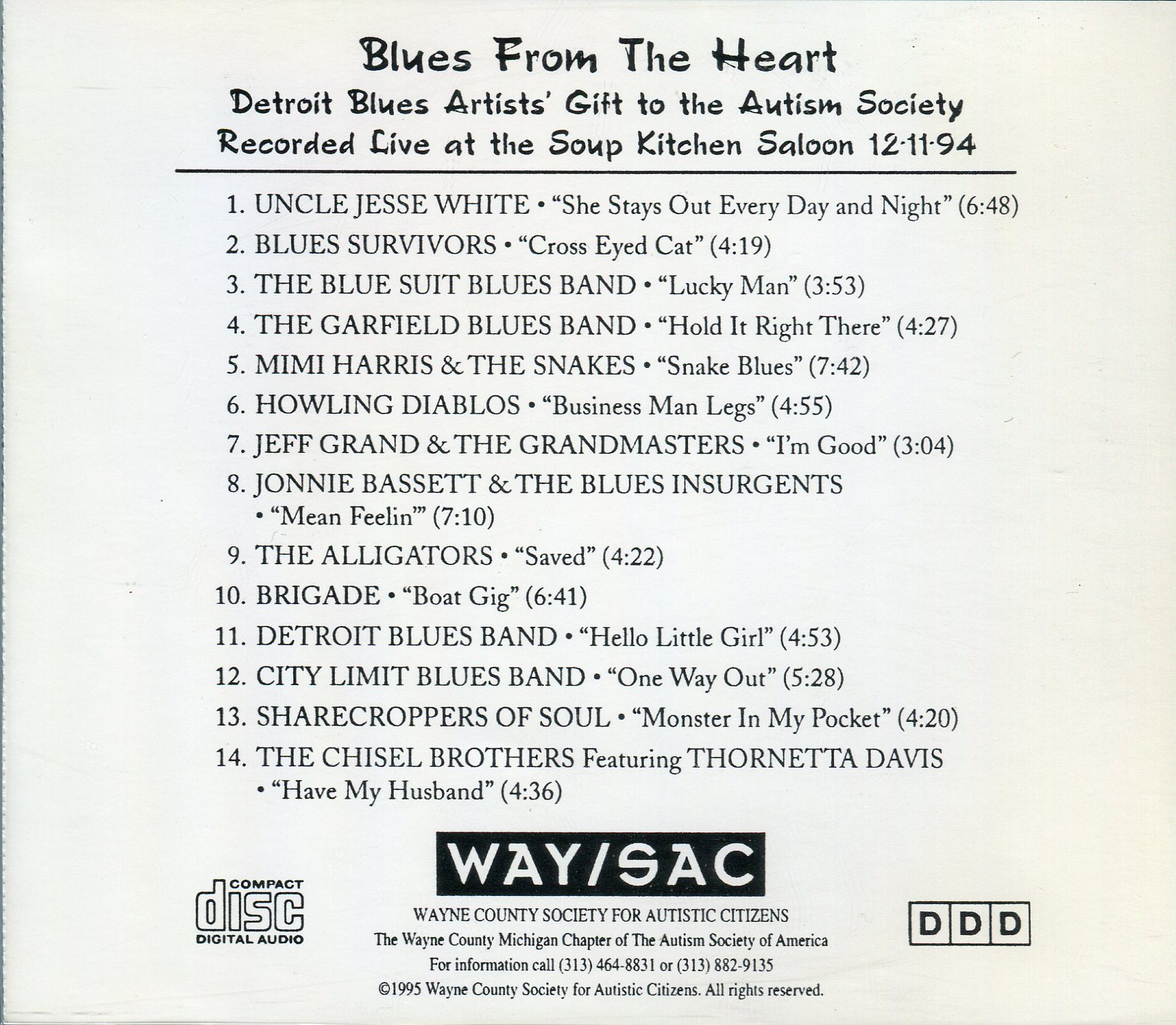Detroit Blues Artists - Blues From The Heart (compilation)