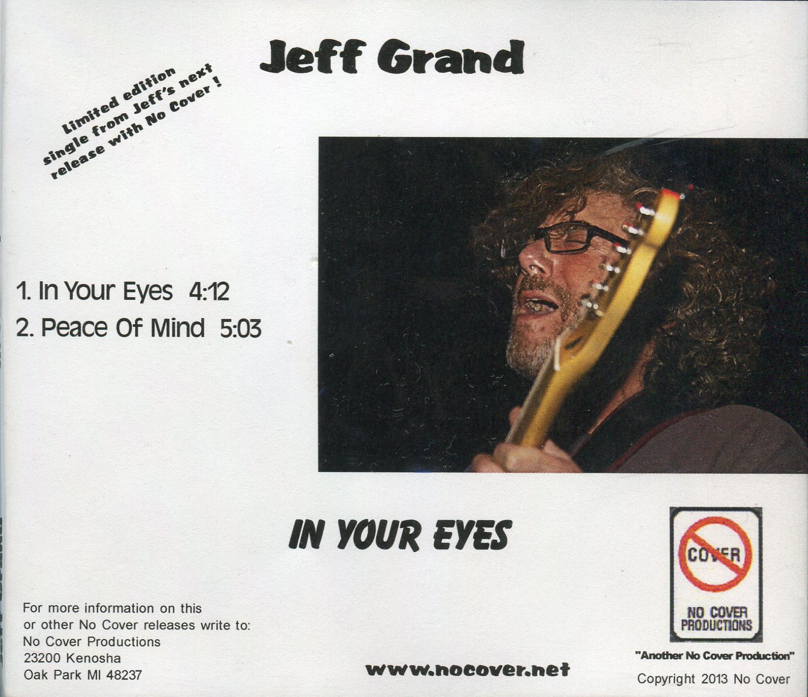 Jeff Grand - In Your Eyes/Peace of Mind (CD)